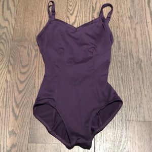 Purple capezio leotard size small